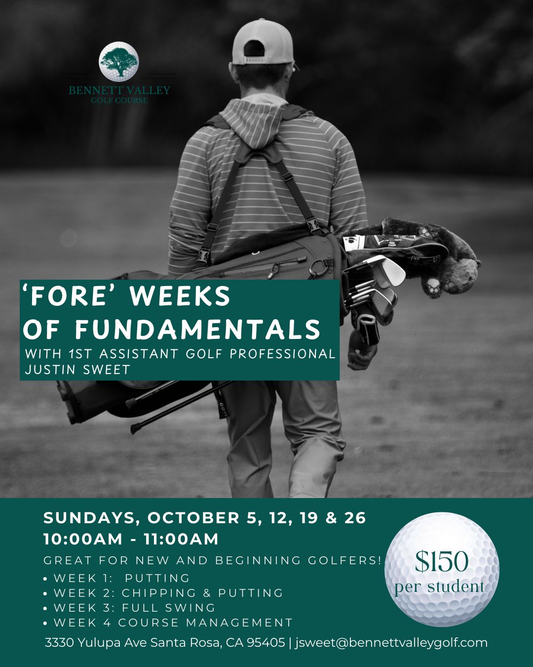 ‘Fore’ Weeks of fundamentals with Justin Sweet