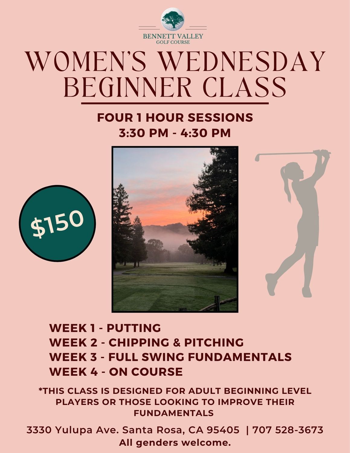 Women's Wednesday | Choose Your Session | Wed at 3:30 pm
