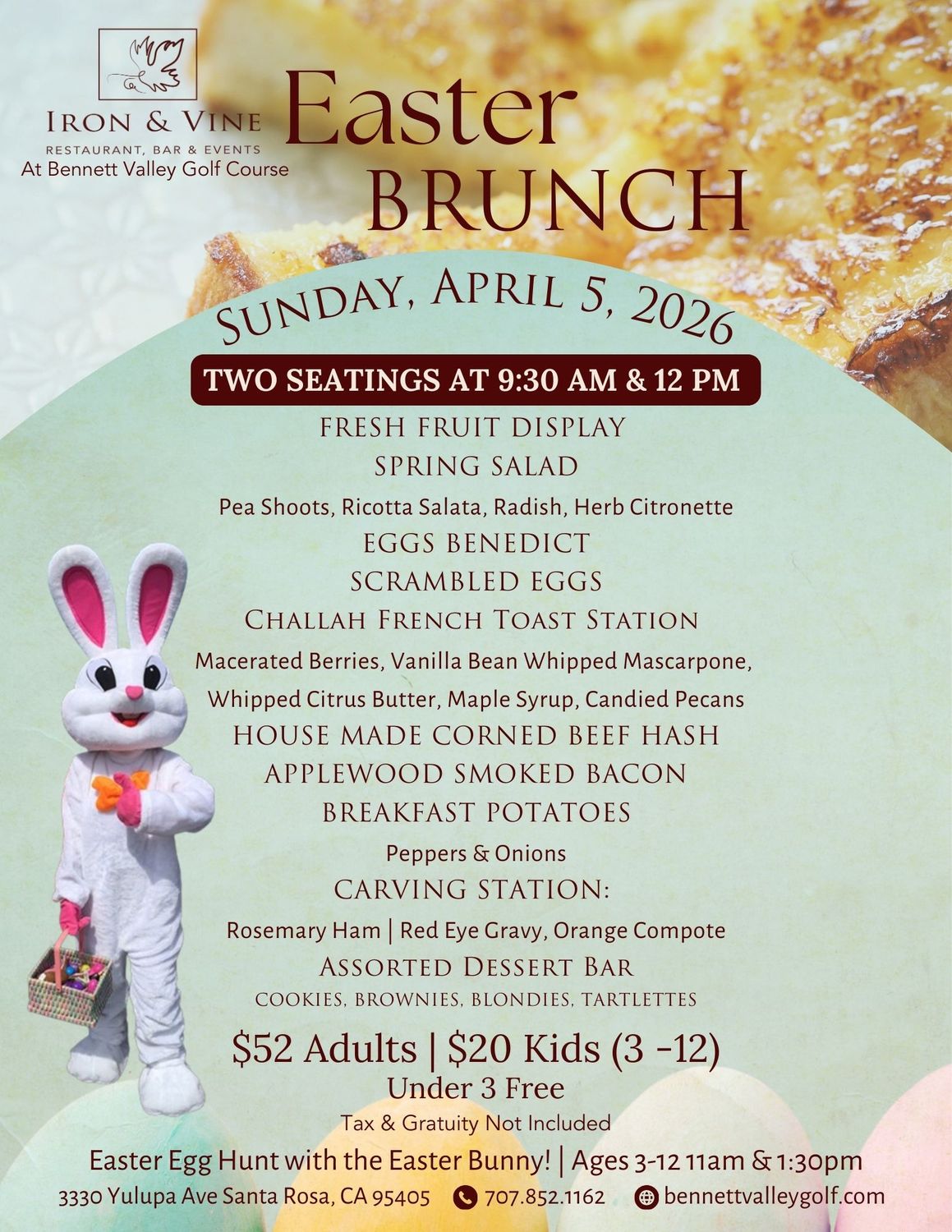 Easter Brunch | Sunday, April 5, 2026