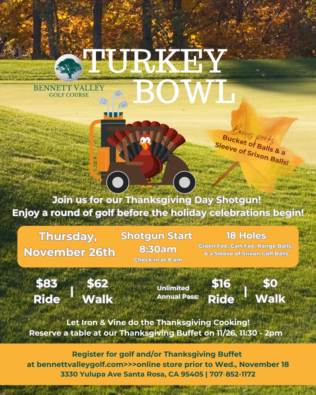 Turkey Bowl Shotgun | Thursday, November 26, 2026