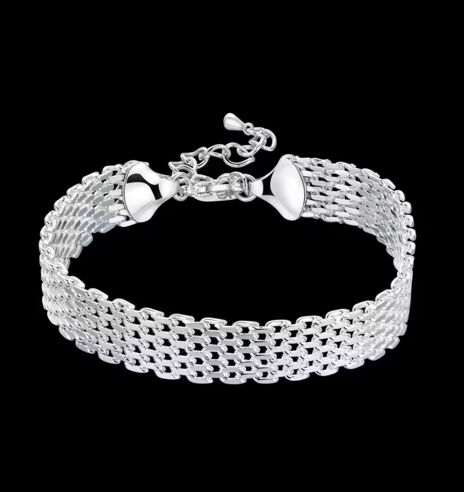 925 sterling silver bracelet 8inches