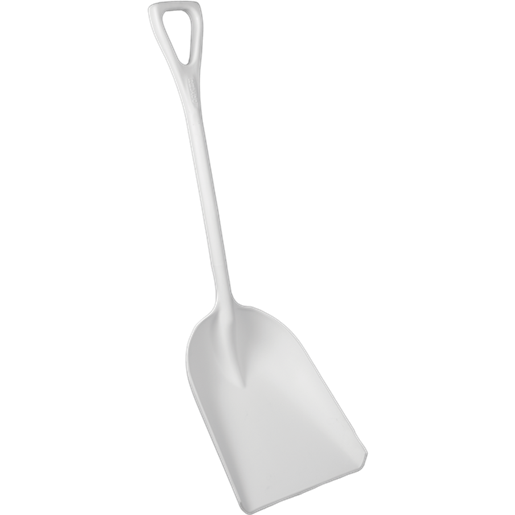 One-Piece Shovel, 13.7", White