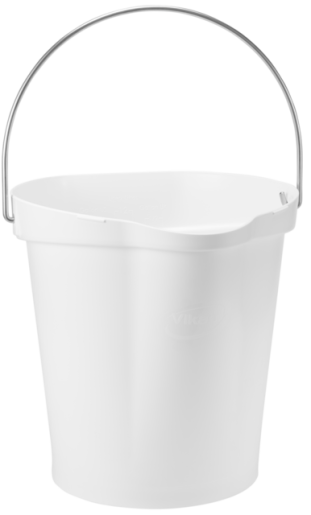 Hygiene Bucket, 3.17 Gallon(s), White