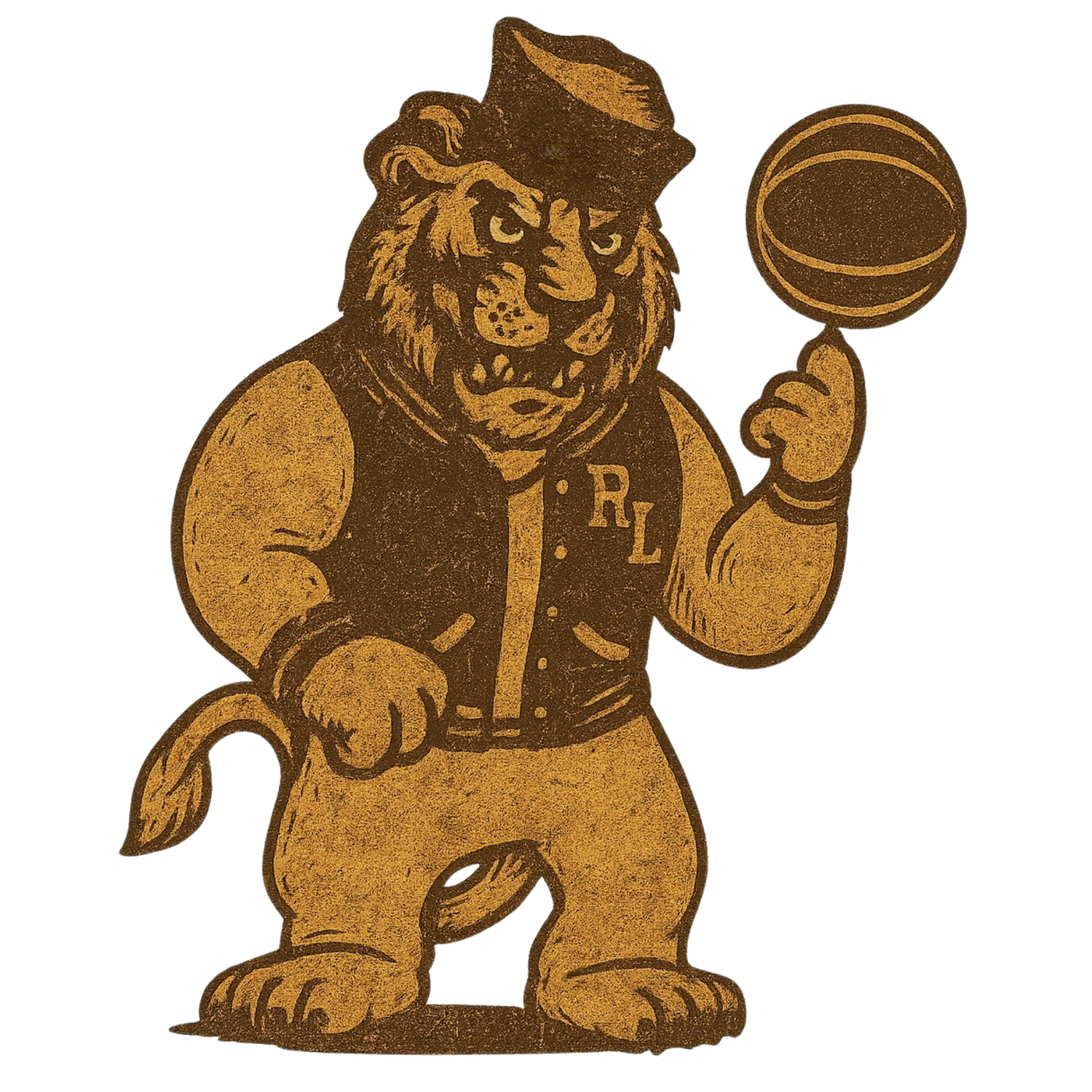 Rustic OG 110 Red Lion Basketball Logo
