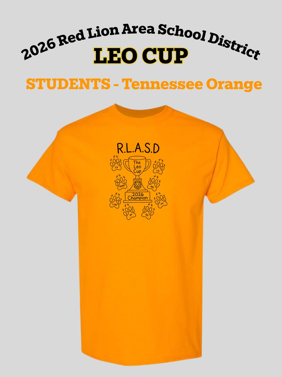 High School Students - Tennessee Orange