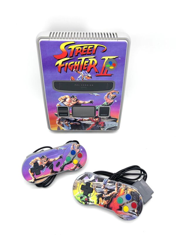 Super Nintendo (SNES) Konsole - Street Fighter 2 Custom Skin