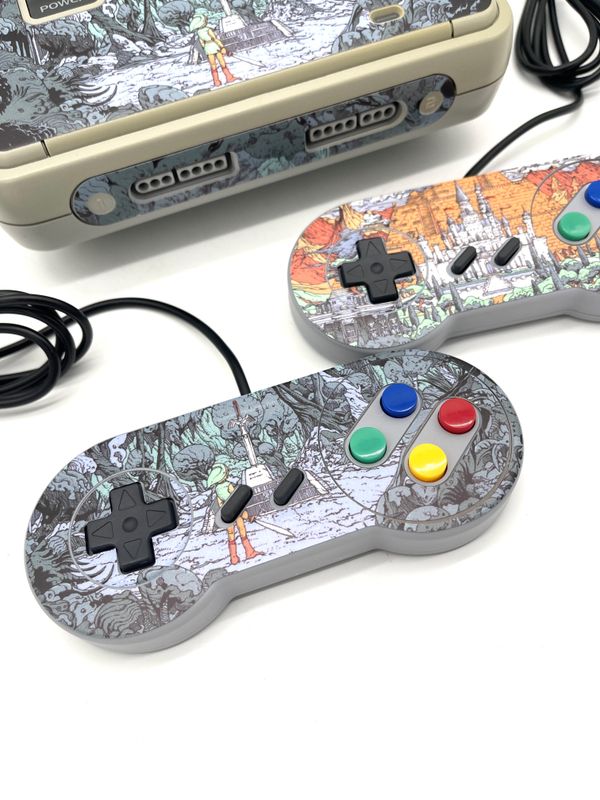 Super Nintendo (SNES) Konsole - Zelda Custom Skin