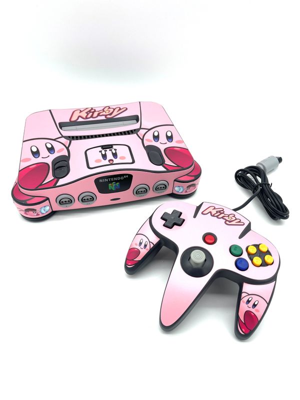 Nintendo 64 Konsole - Kirby Custom Skin