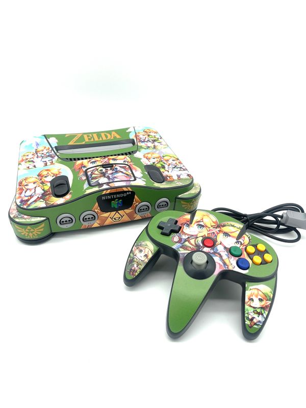 Nintendo 64 Konsole - The Legend of Zelda Custom Skin (Design 2)