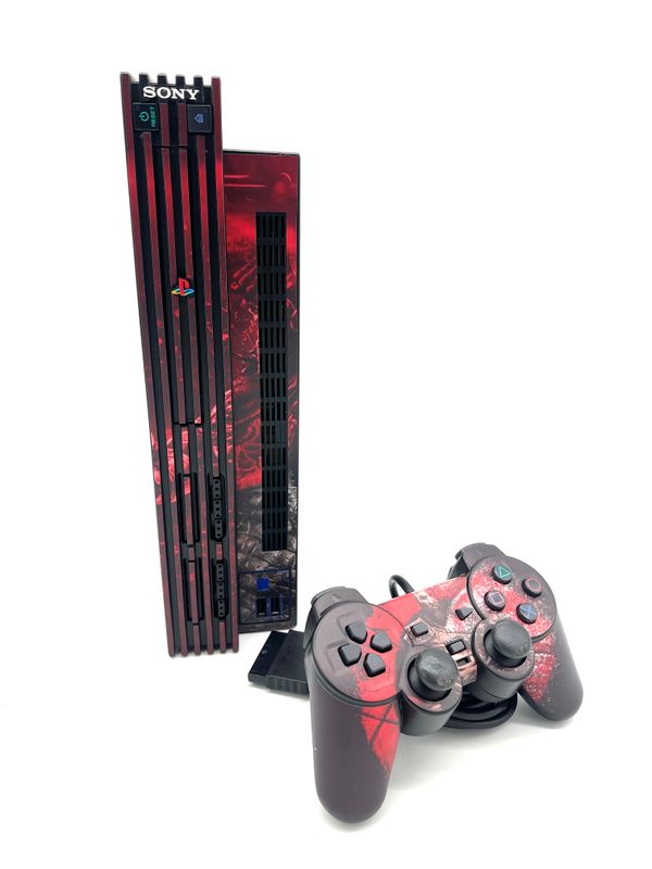 Playstation 2 Fat - God of War Custom Skin
