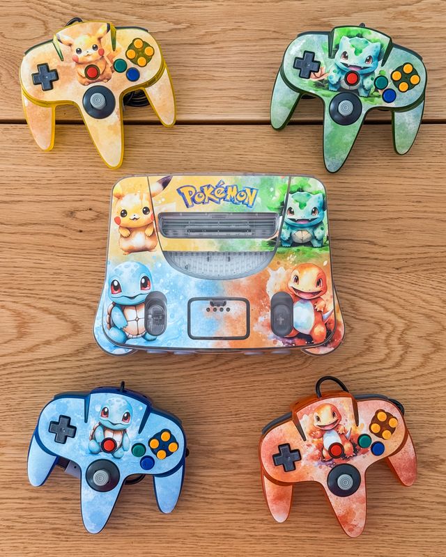 Pokémon Starter Custom N64 Konsole - Limited Edition