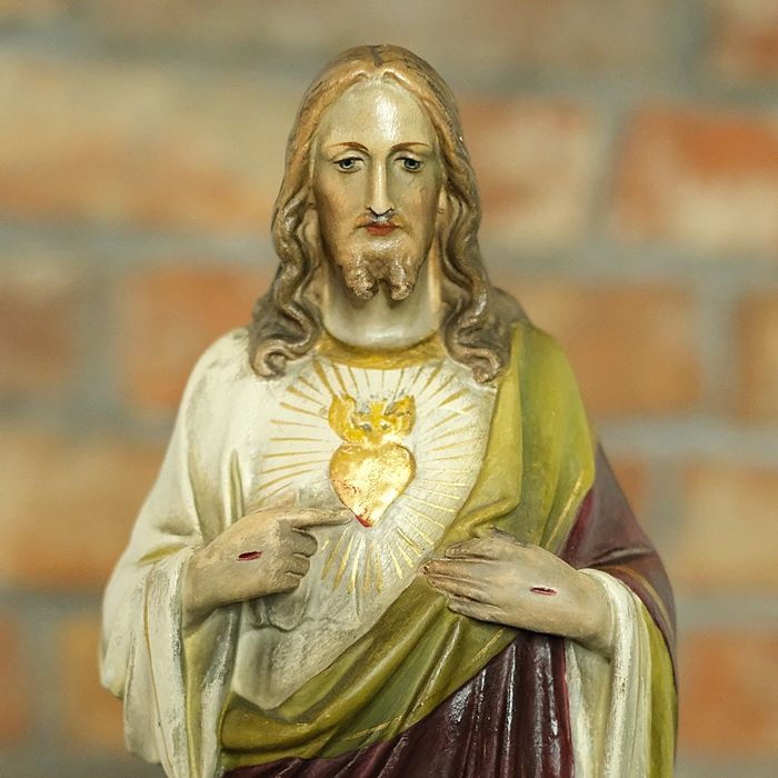 Stara Figurka Jezus czystego serca