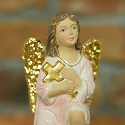 Anioł Stróż figurka porcelana Czechy