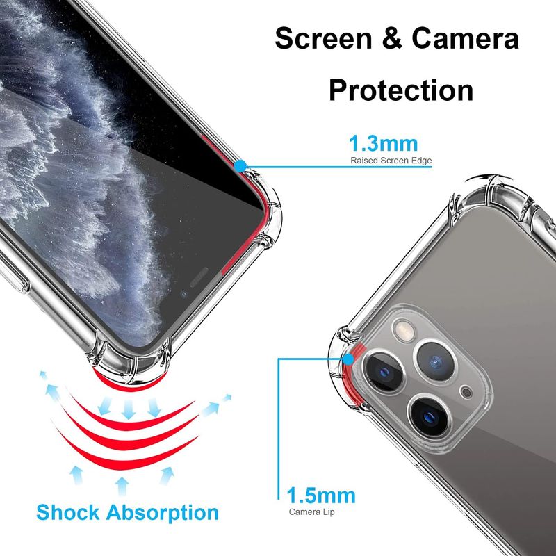 IPhone 11 Pro Max-Doorzichtige Anti shock hoesje