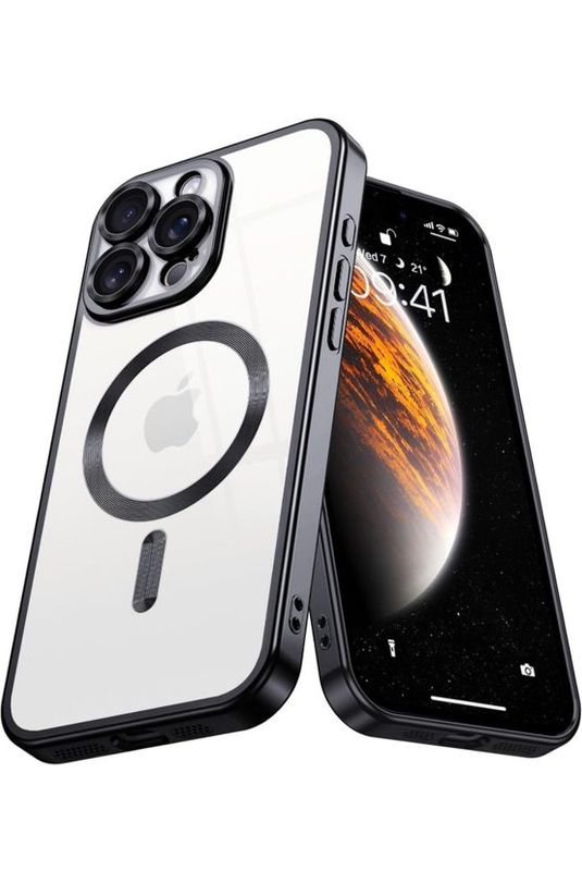 IPhone 16 Pro Max-Zwarte Magsafe hoesje met camerabescherming