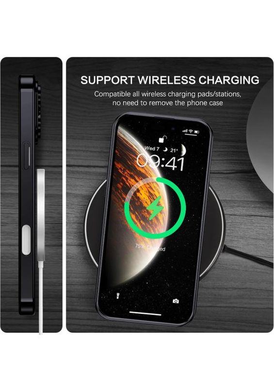 IPhone 16 Pro Max-Zwarte Magsafe hoesje met camerabescherming