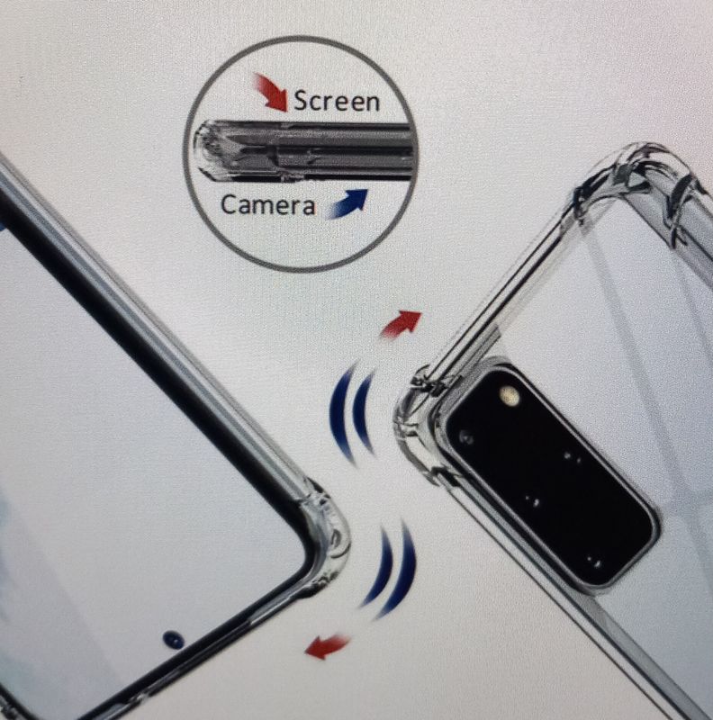 Samsung S20 plus Doorzichtige Anti shock hoesje