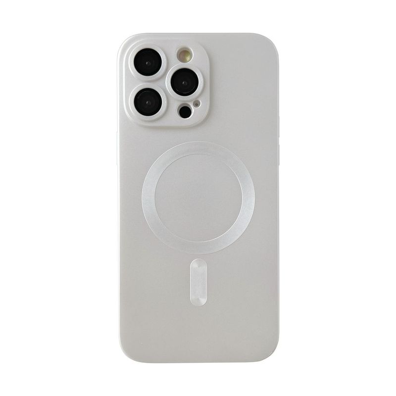IPhone 14 Pro Zilvere Magsafe hoesje met camera lensbeschermer