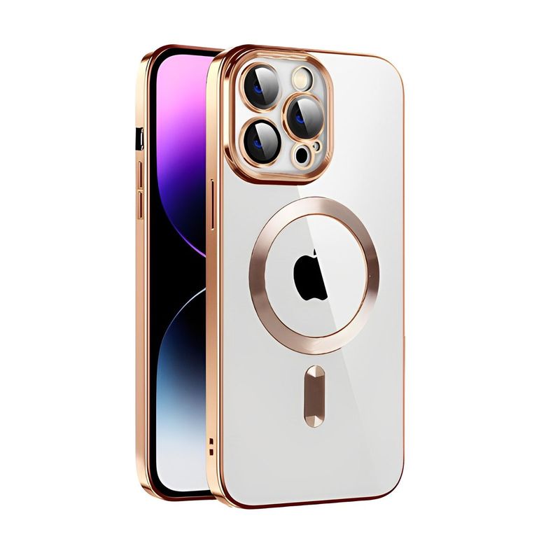 IPhone 13 Pro-Goud Magsafe hoesje met camera bescherming