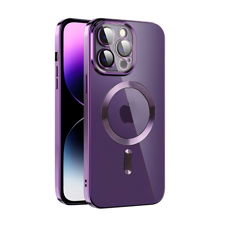 IPhone 13 Pro-Paarse Magsafe hoesje met camerabescherming