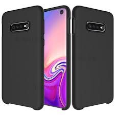 Samsung S 10 E-Zwarte silicone hoesje -1+1 Gratis  Tijdelijk Actie