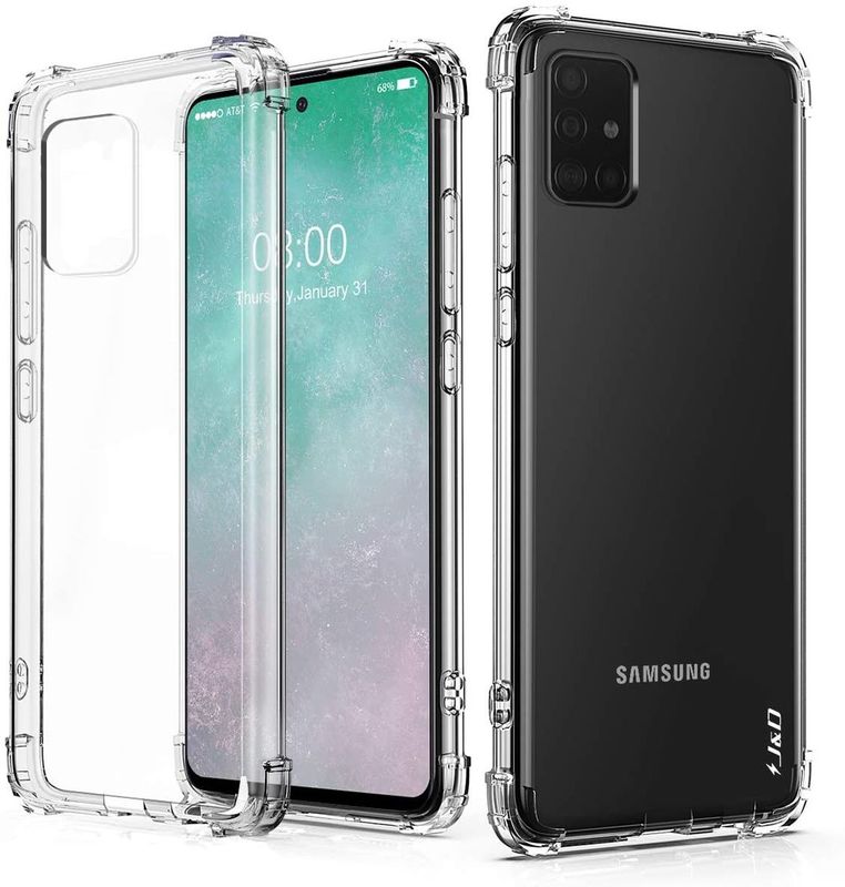 Samsung A-51 Krasbestendige en  doorzichtige  hoesje