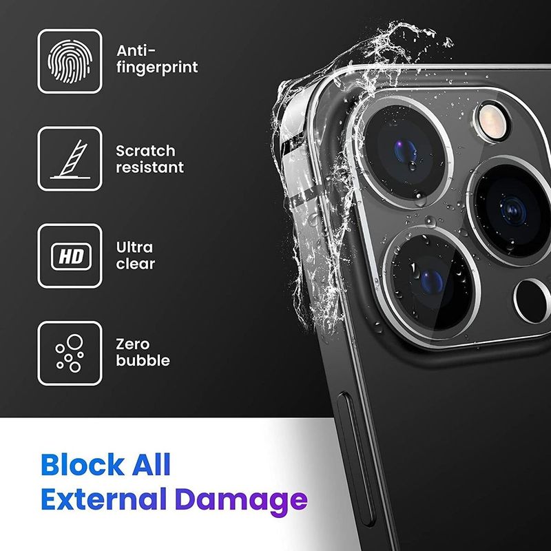 IPhone 15 Pro-15 Pro Max Schokbestendige Lensbeschermer glas