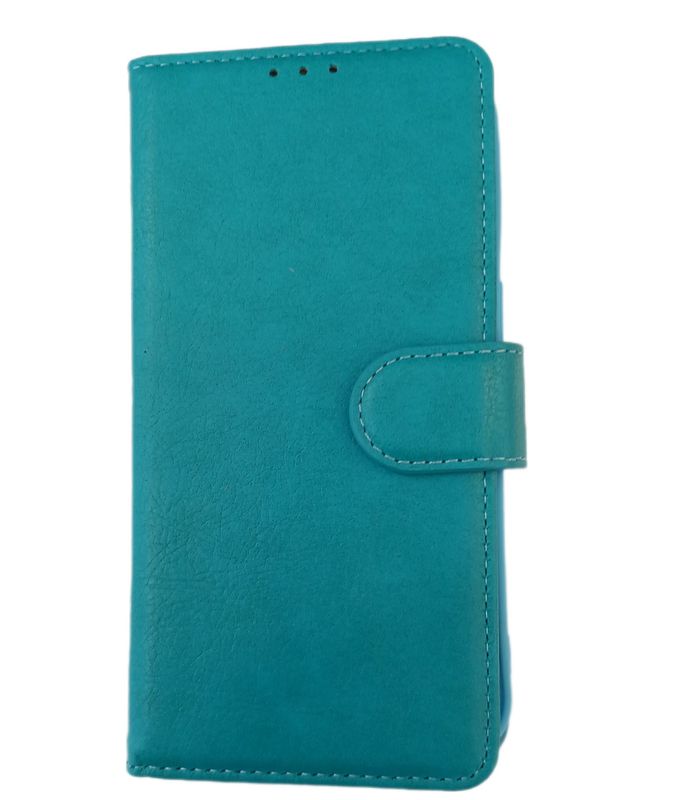 ​IPhone 13 Pro  Turquoise hoesje met kaarthouder en magnetische sluiting