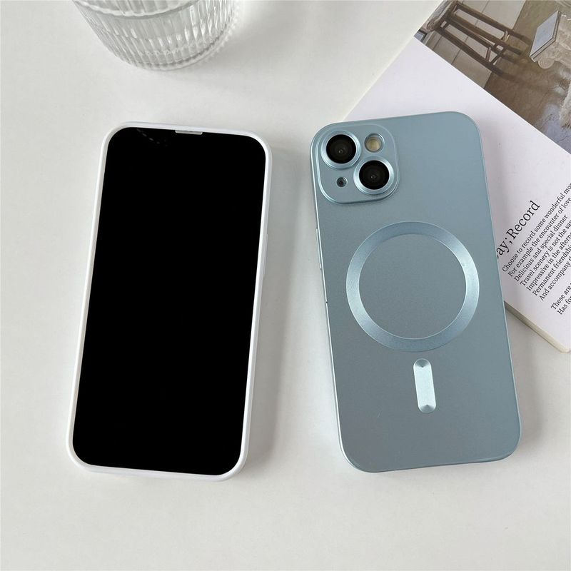 IPhone 13 Magsafe Design Hemelsblauwe Telefoonhoesje met camera bescherming