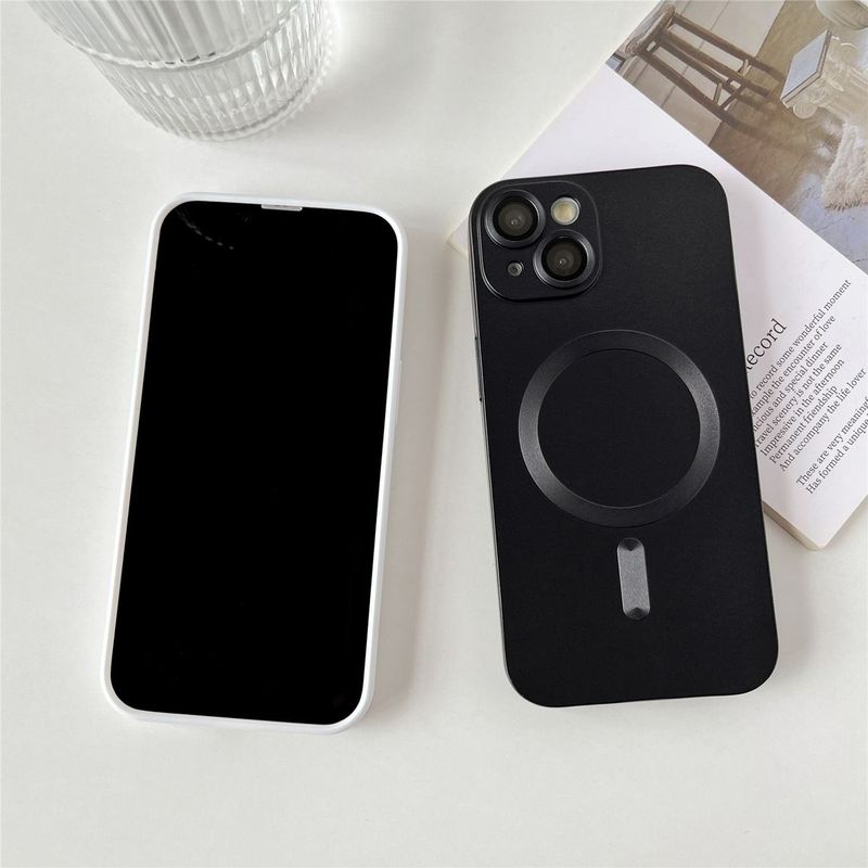 IPhone 13 Magsafe Design Zwarte Telefoonhoes met camera bescherming