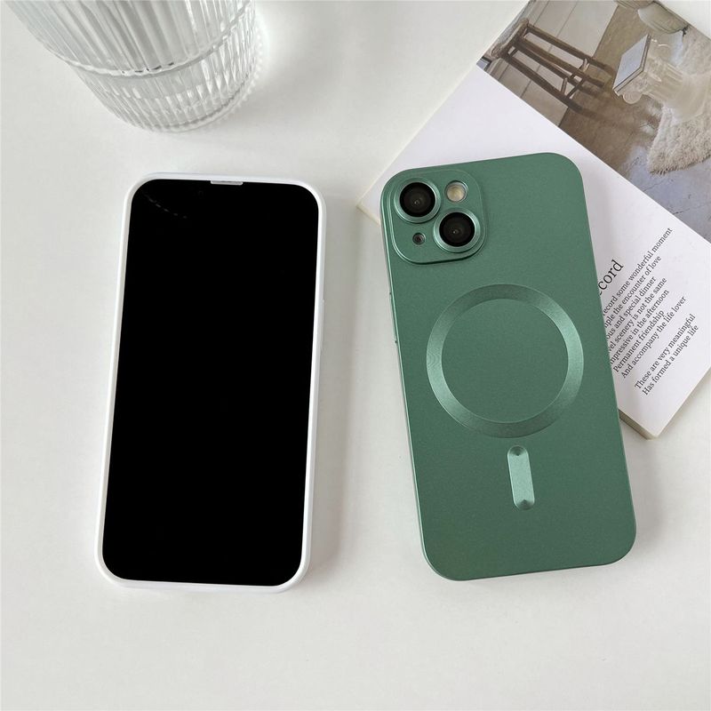 IPhone 13 Magsafe Design Groen telefoonhoesje met camera bescherming