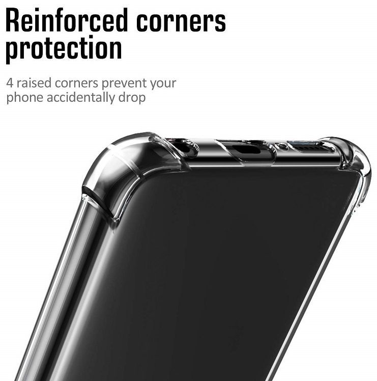 Iphone 15 pro Transparant anti-shock hoesje met kaartsleuf