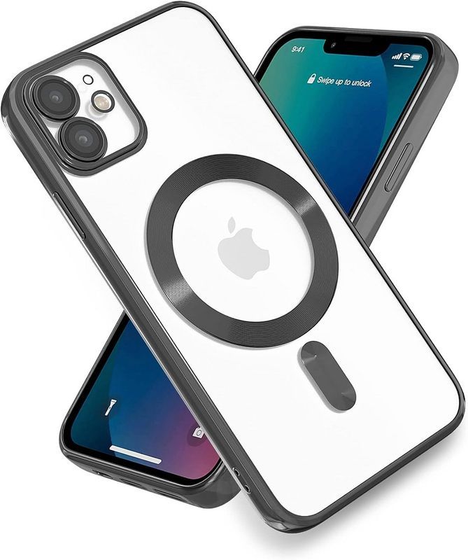 IPhone 11-Zwarte Magsafe hoesje met camera bescherming