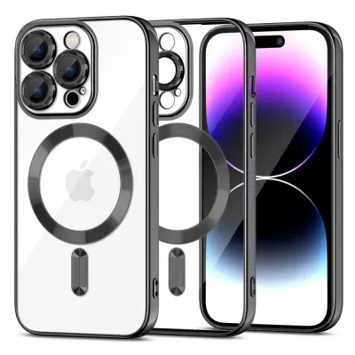 IPhone 12 pro-zwart magsafe hoesje met camerabescherming