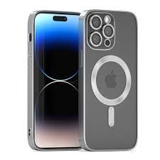 IPhone 12 pro-Zilver magsafe hoesje met camerabescherming