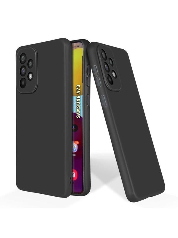 Samsung A73-Zwarte silicone Hoesje