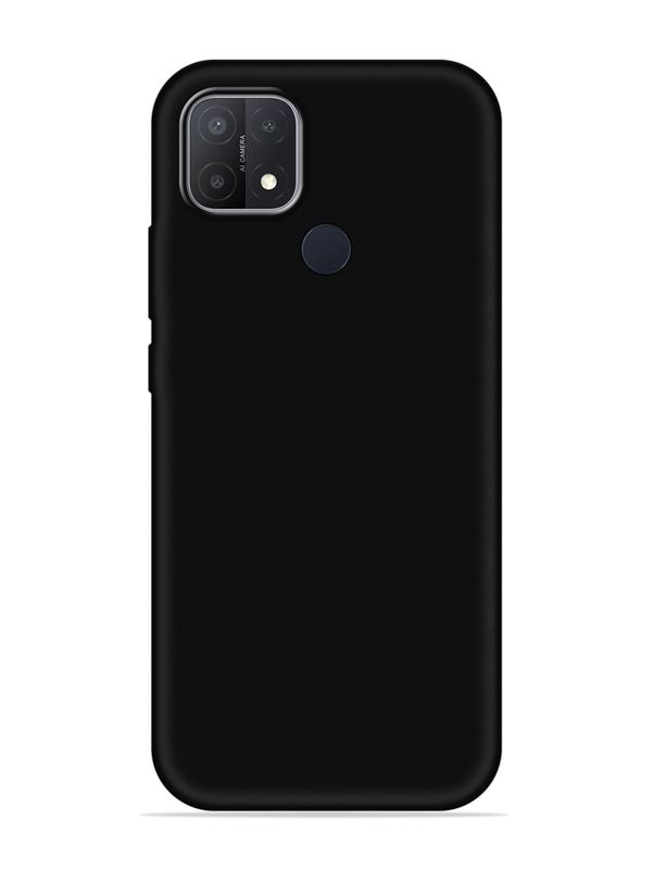 OPPO A15-Zwarte silicone hoesje