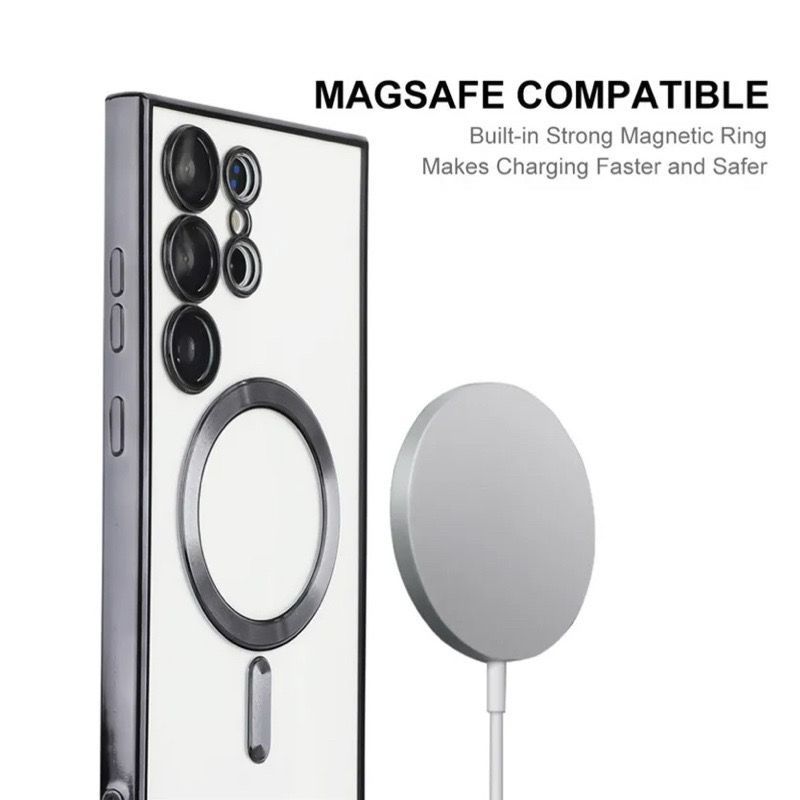 Samsung S24 Ultra Zwarte-MagSafe hoesje met camerabescherming