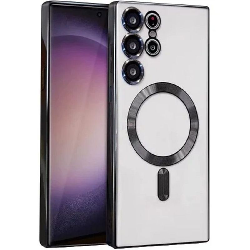 Samsung S23 Ultra Zwarte-MagSafe hoesje met camerabescherming