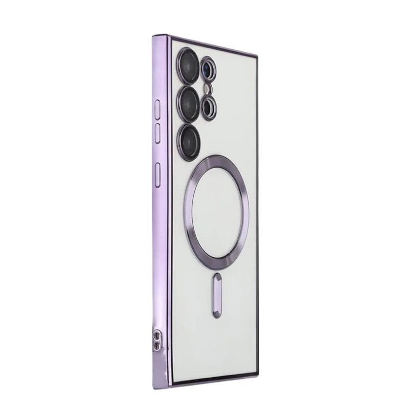 Samsung S24 Ultra Paarse-MagSafe hoesje met camerabescherming