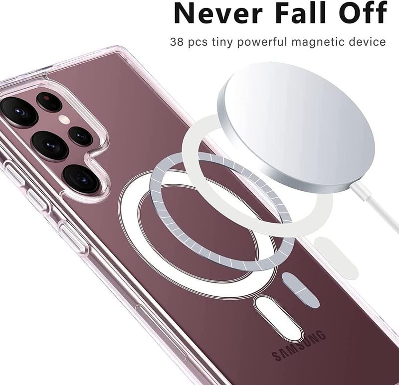 Samsung S22 Ultra Doorzichtige-MagSafe hoesje