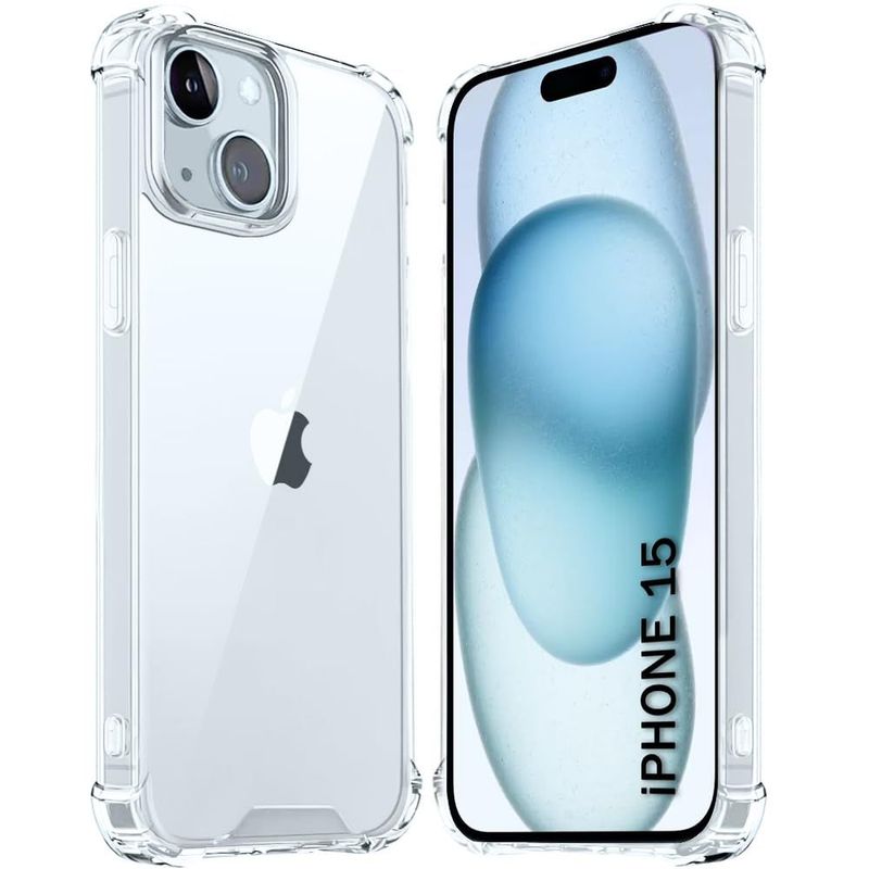 Iphone 15-  doorzichtige Anti shock hoesje