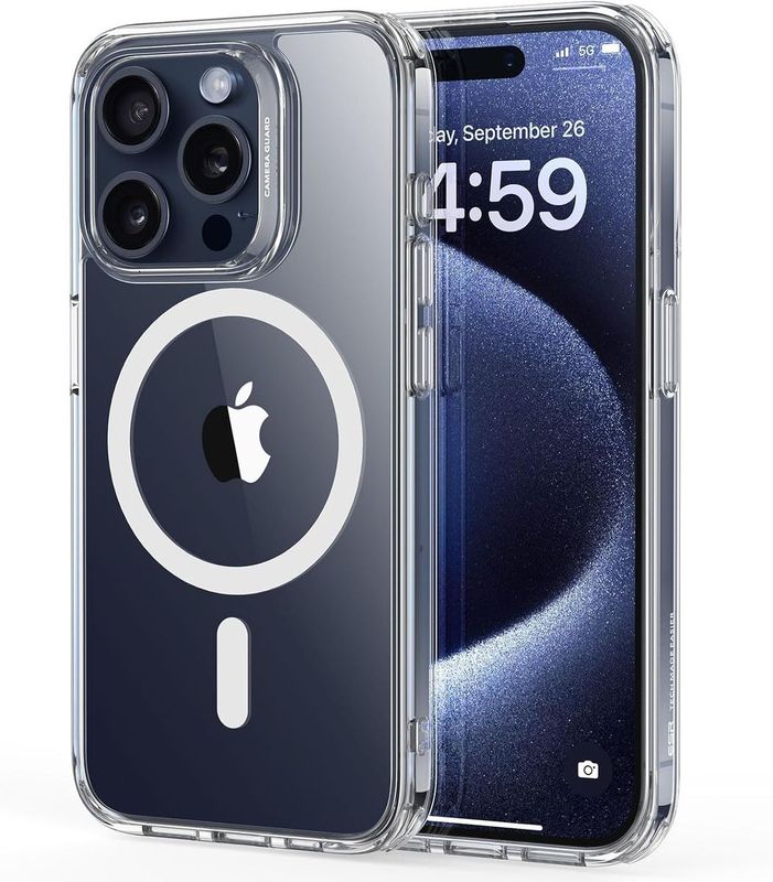 IPhone 15 Pro Max-Doorzichtige Magsafe hoesje