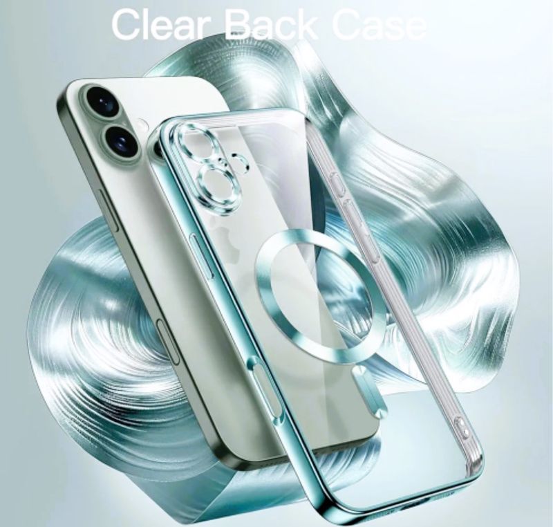 IPhone 16 Plus-Groene Magsafe hoesje met camera lensbeschermer