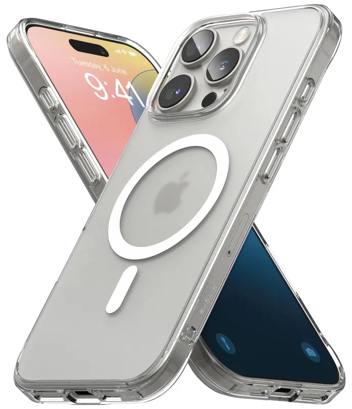 IPhone 15 Pro Max-Doorzichtige Magsafe hoesje