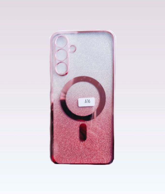 Samsung A16-Rose goude Glitters hoesje met camera lensbeschermer