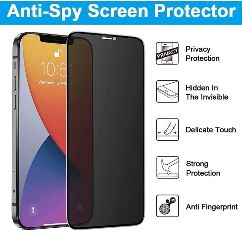 iPhone 12 Pro privacy schermbeschermer van gehard glas 9H