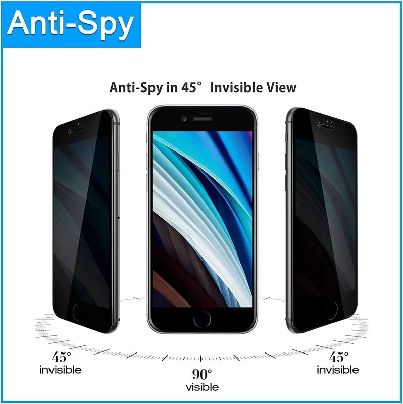 IPhone 7/8/SE 2020  Privacy-schermbeschermer van gehard glas 9H