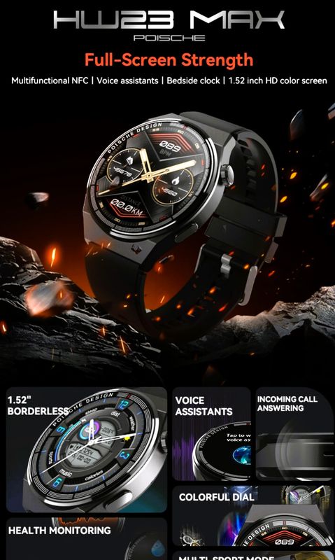 Smart watch-HW23 Max 1,52 inch kleurenscherm