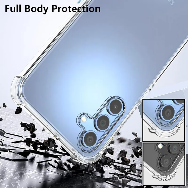 Samsung A15- Doorzichtige anti-shock hoesje